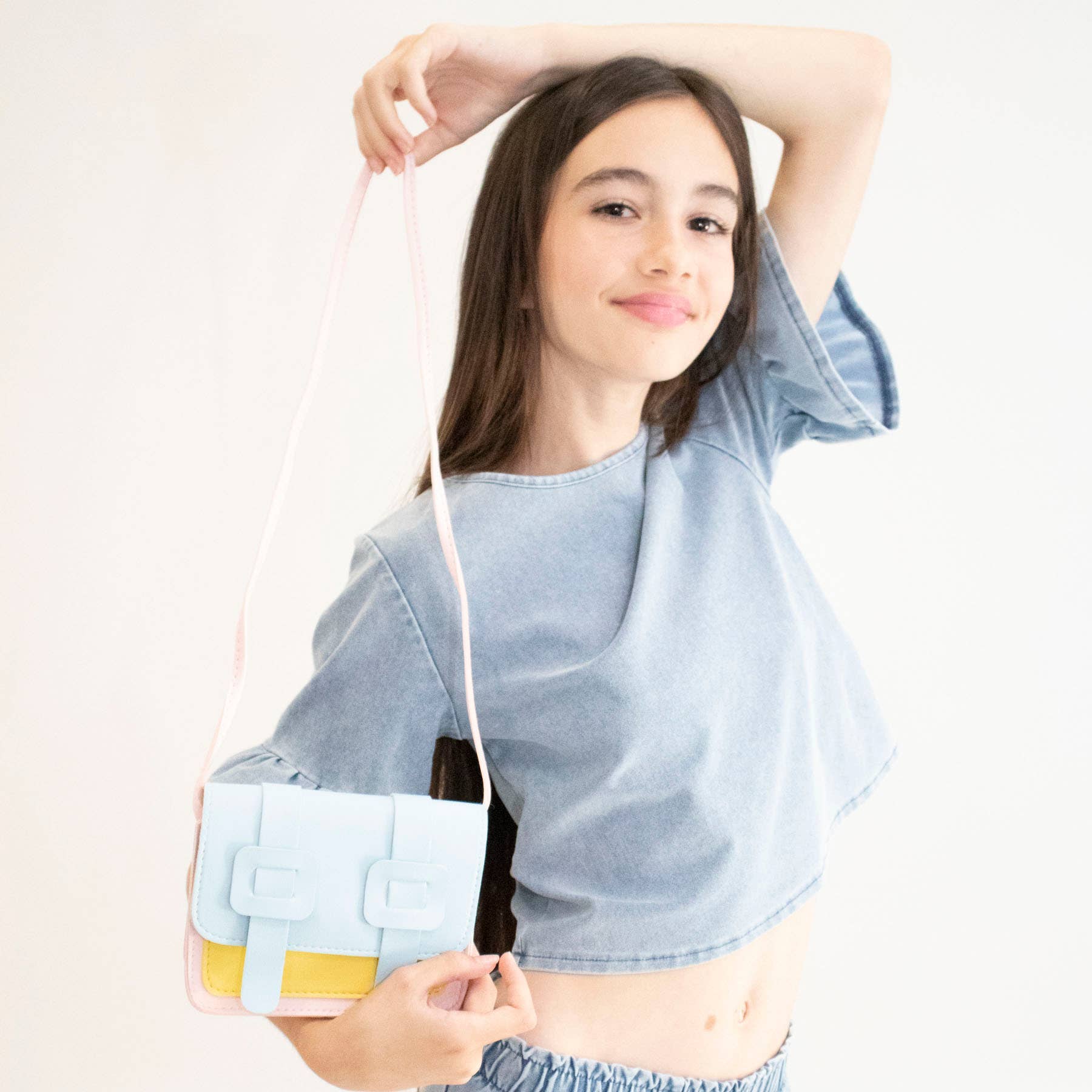 Children'S Shoulder Bag - Tamara Rose & Blue