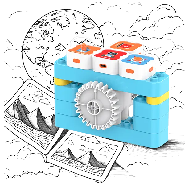 WhalesBot A1 Coding with Magnetic Blocks
