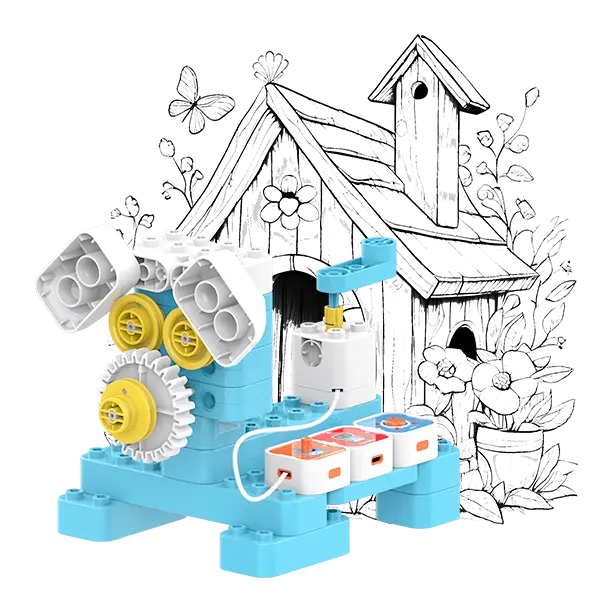 WhalesBot A1 Coding with Magnetic Blocks