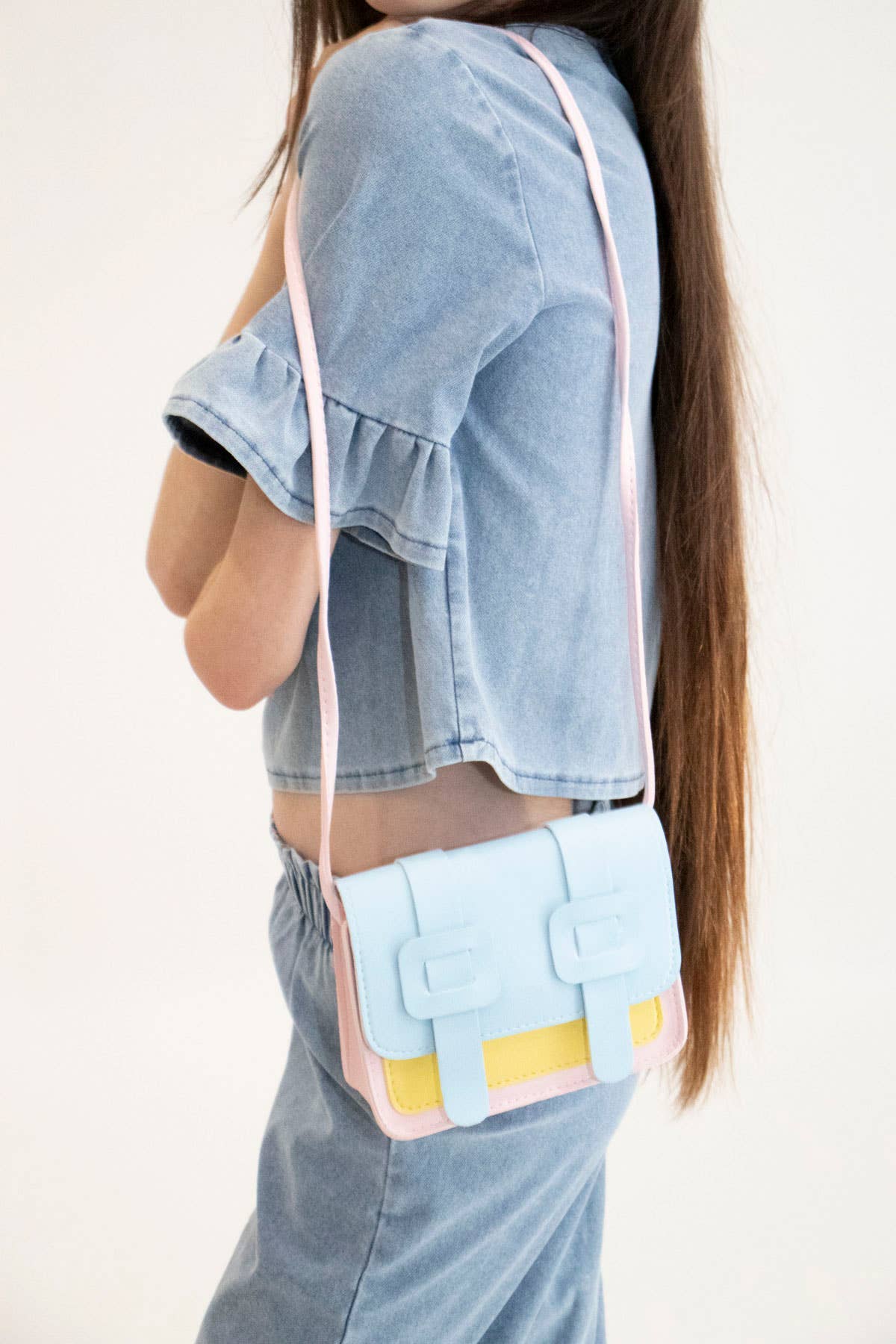 Children'S Shoulder Bag - Tamara Rose & Blue