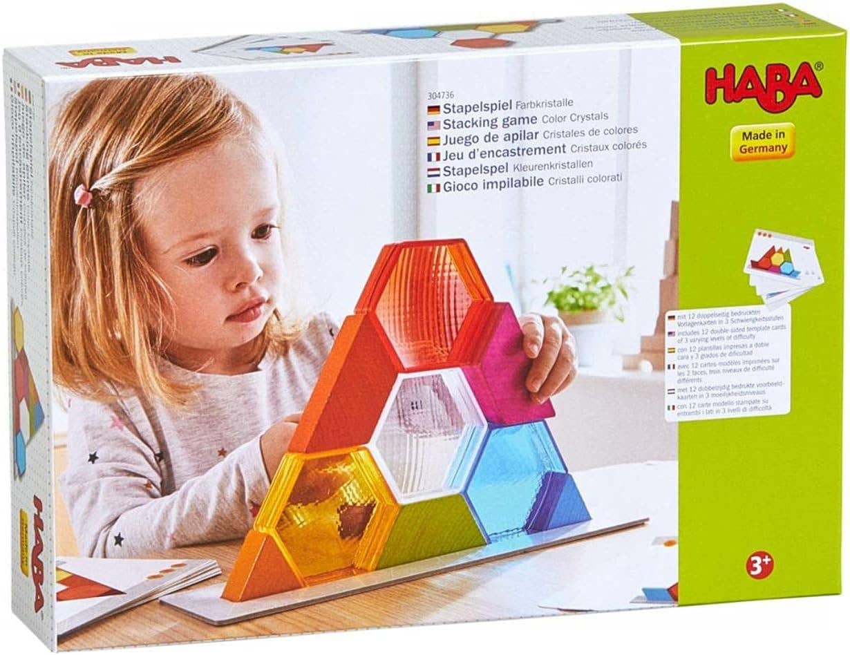 HABA Color Crystals 15 Piece Stacking Game