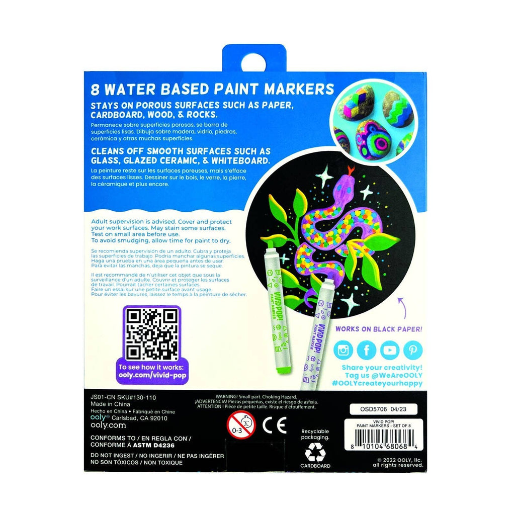 Vivid Pop!: Opaque Water-Based Paint Markers - Classic (Set