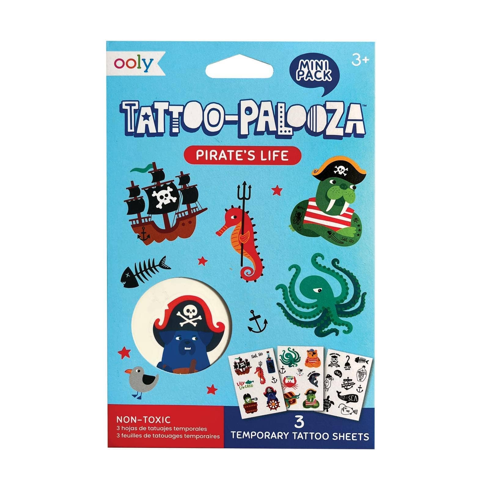 Ooly Palooza: Mini Temporary Tattoos - Pirate's Life