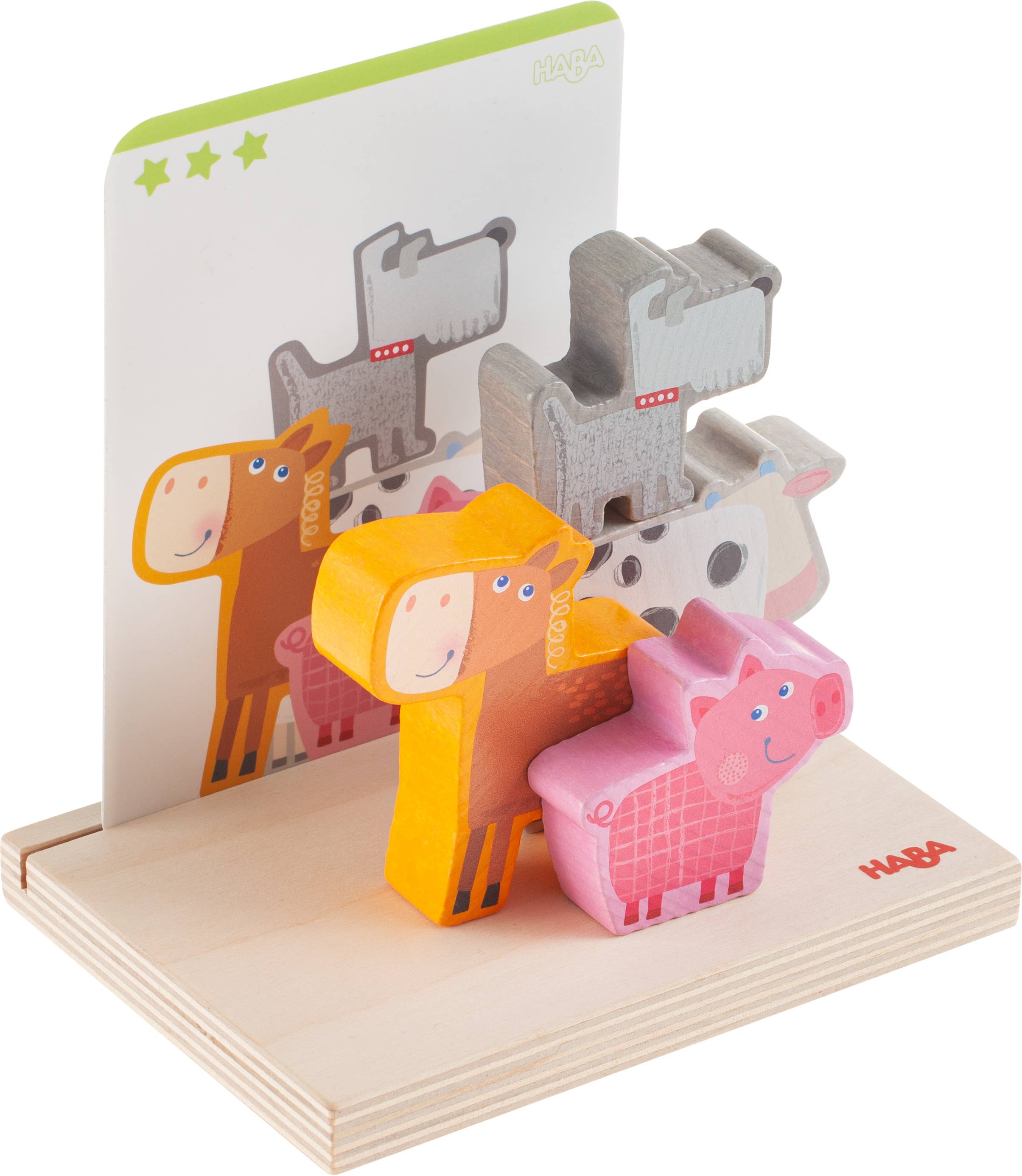 HABA Stacking Toy On the Farm - Wooden Toy