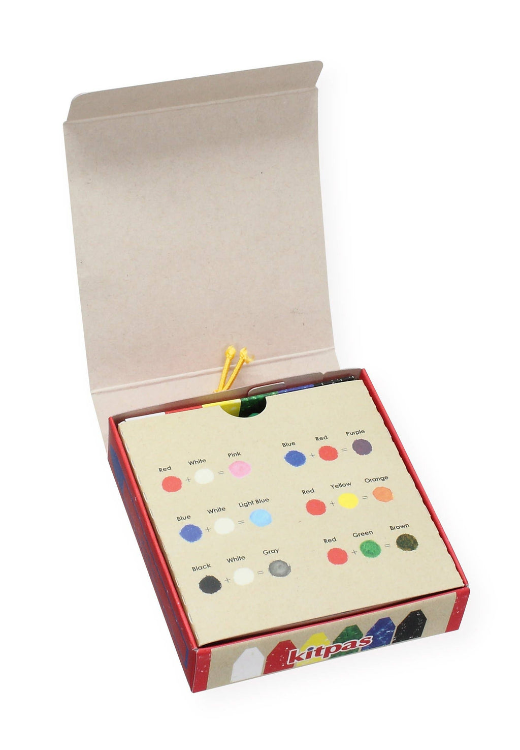 Kitpas Rice Bran Wax Crayons 6 Colours