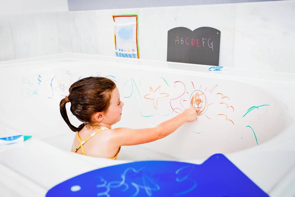 Kitpas Rice Bran Wax  Bath Crayons 3 Colour Set - Fish