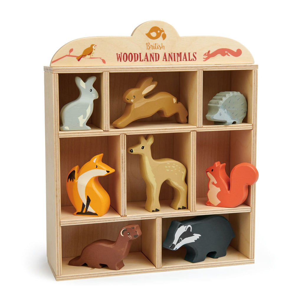 8 Woodland Animals Shelf Set