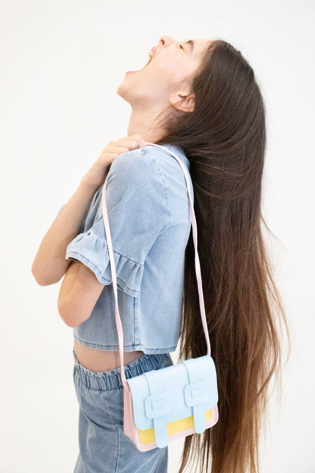 Children'S Shoulder Bag - Tamara Rose & Blue