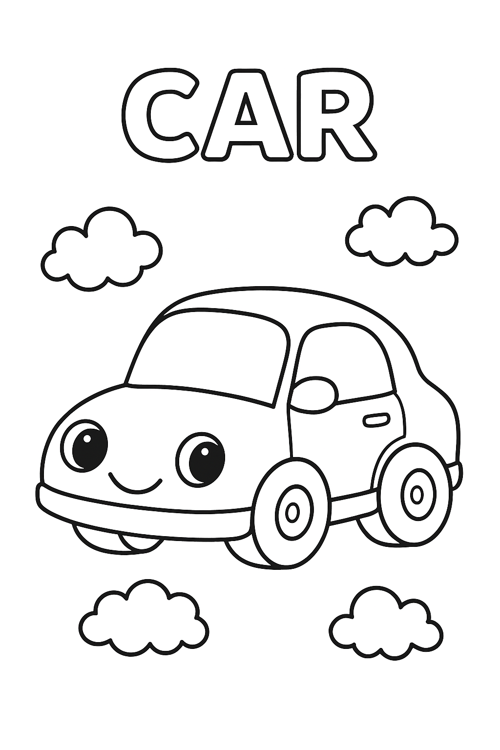 Colouring Pages: Transportation Fun