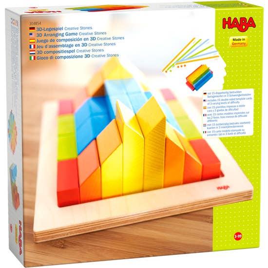 HABA 3D Arranging Game Creative Stones - Wooden blocks