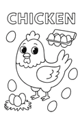 Colouring Pages: Farm Animals