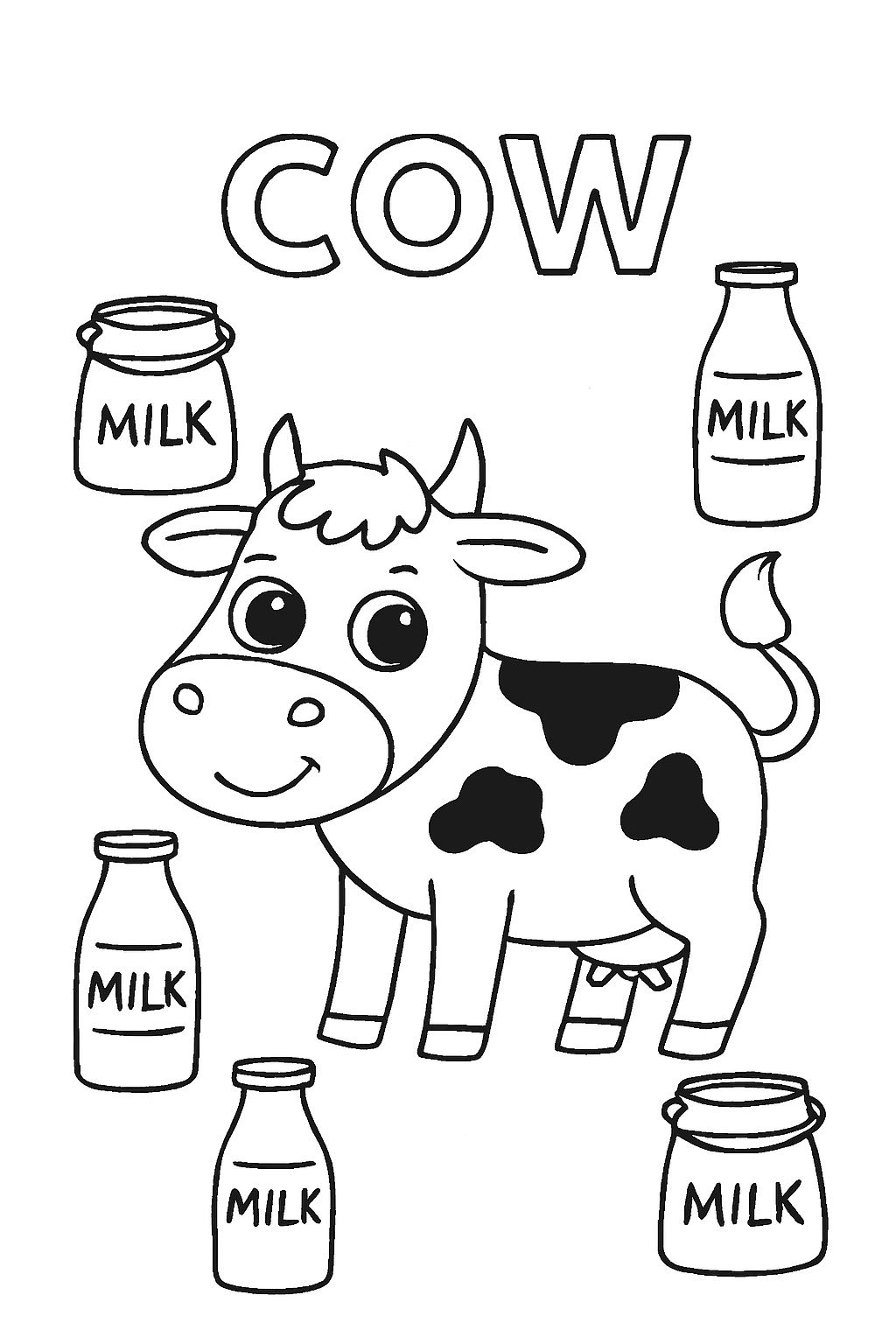Colouring Pages: Farm Animals