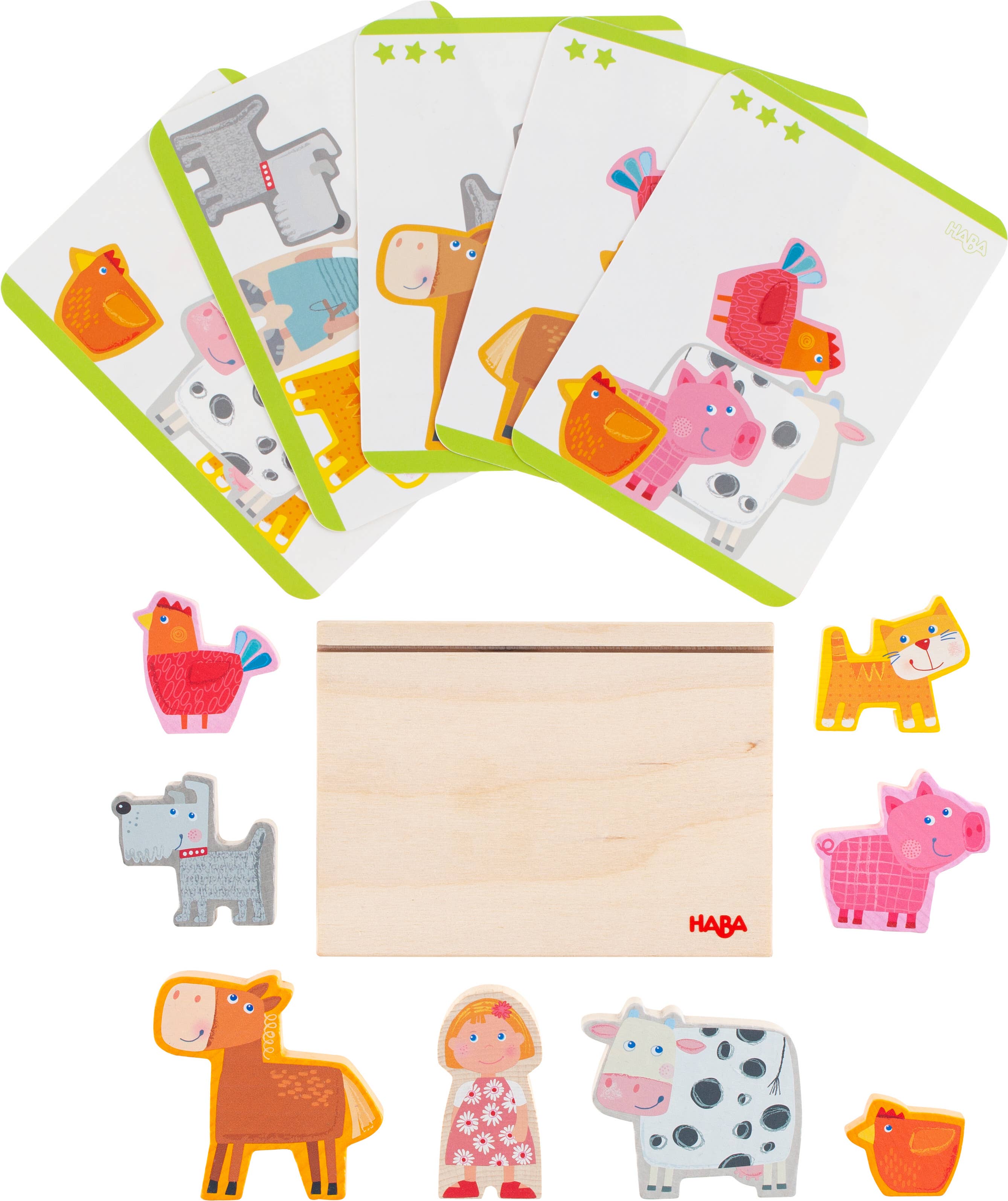 HABA Stacking Toy On the Farm - Wooden Toy