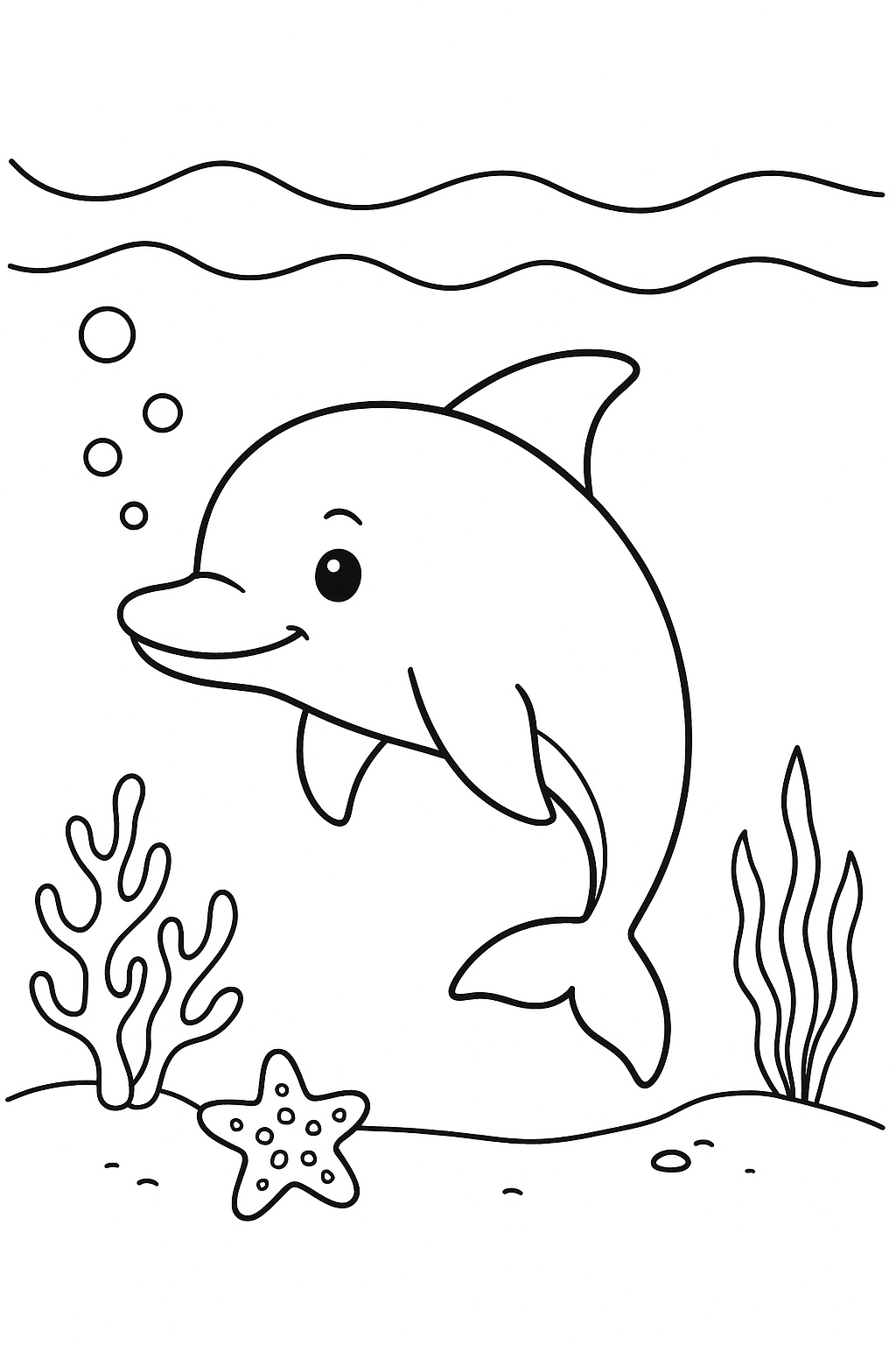Colouring Pages: Ocean Creature
