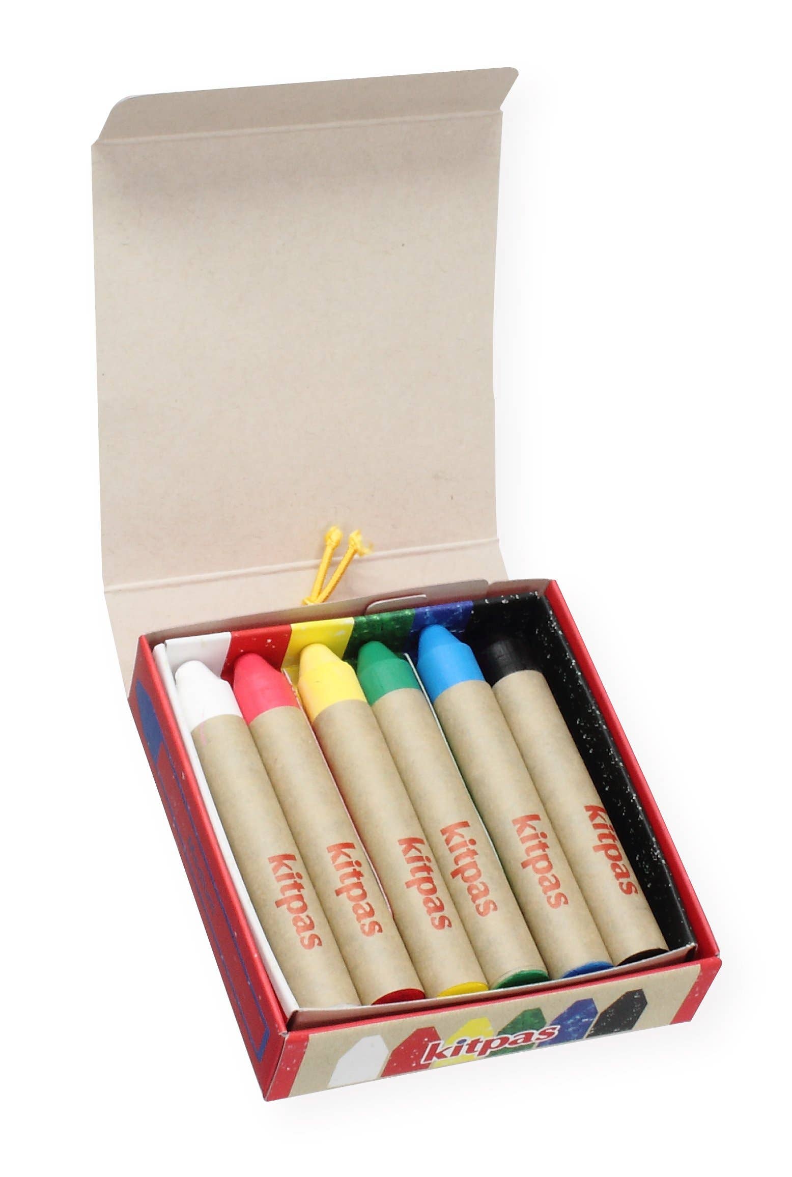 Kitpas Rice Bran Wax Crayons 6 Colours