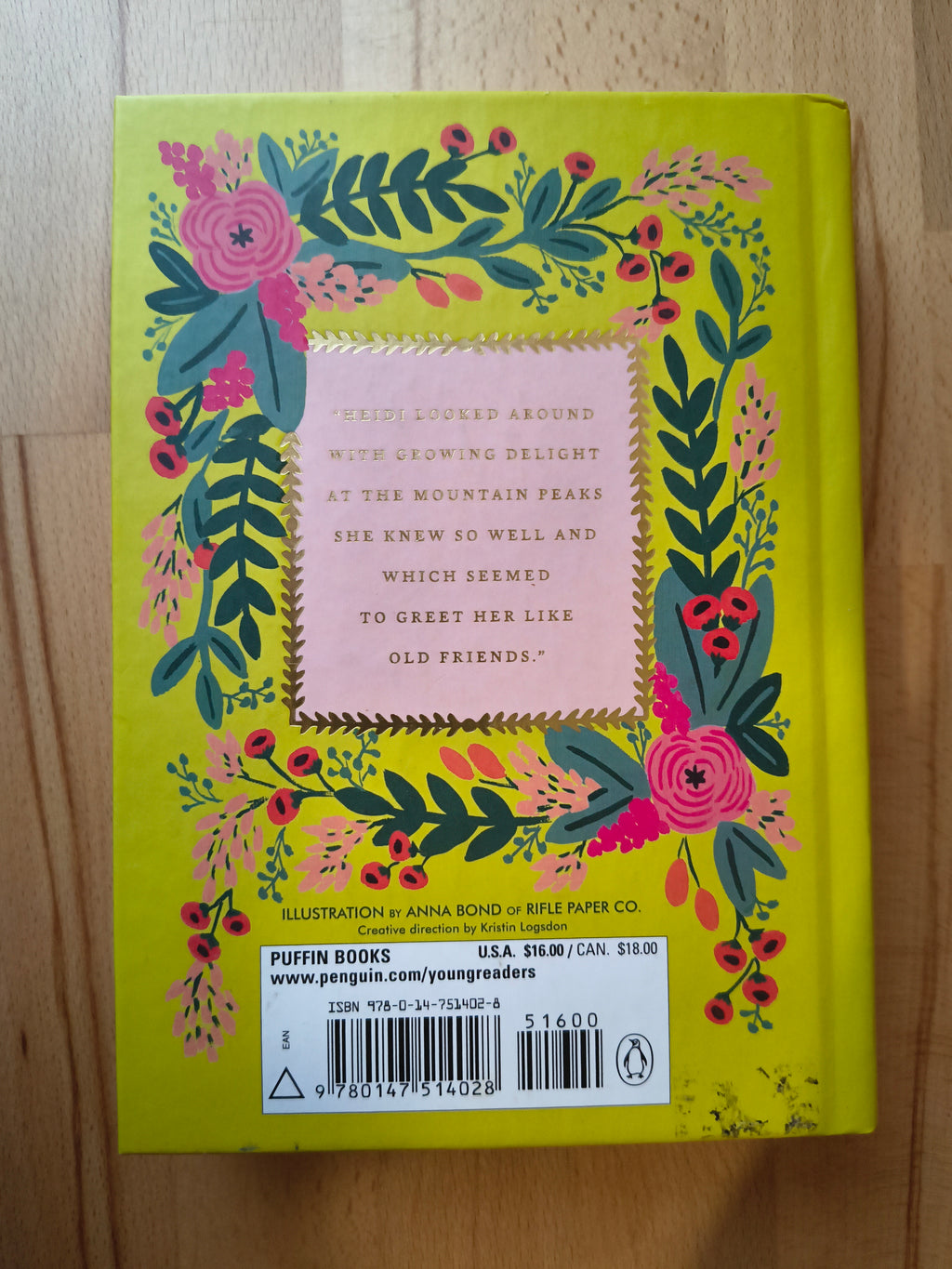 Heidi By Johanna Spyri (Puffin in Bloom, Hardback)