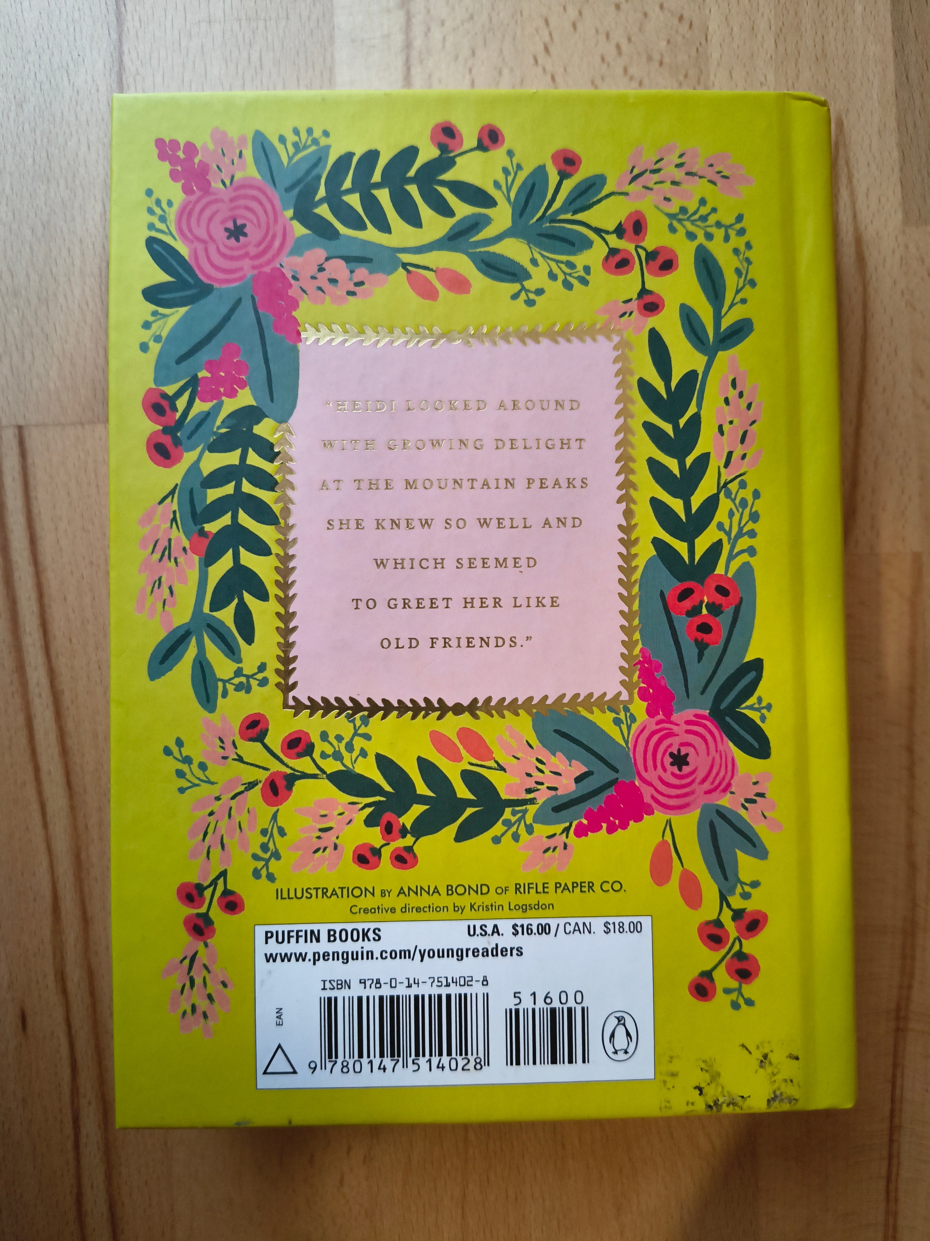 Heidi By Johanna Spyri (Puffin in Bloom, Hardback)