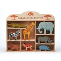 8 Safari Animals Shelf Set