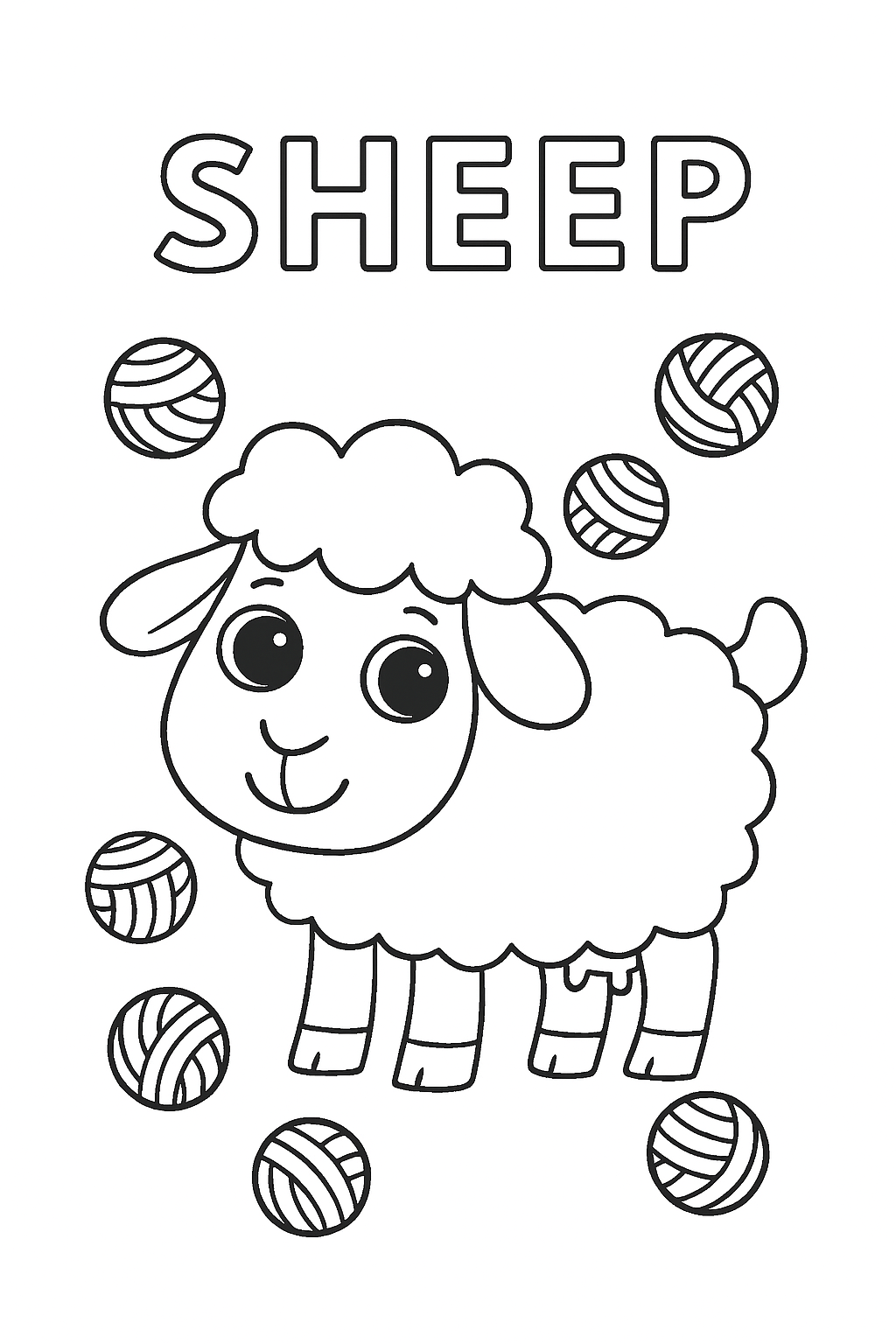 Colouring Pages: Farm Animals