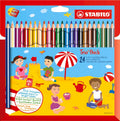 STABILO Trio thick - Triangular Colouring Pencil 24 colours with a sharpener